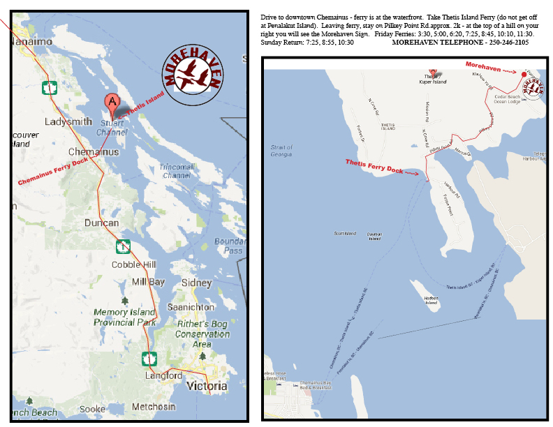 Thetis Island Directions | More Family Website