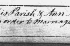John & Ann Mitchel Wedding 3/1784